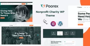 Poorex - Nonprofit Charity WordPress Theme