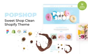 Popshop - Sweet Shop Clean Shopify Theme - TemplateMonster