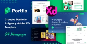Portfio  Portfolio Agency Adobe XD Template