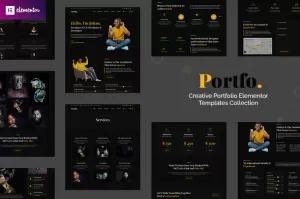 Portfo - Creative Portfolio Elementor Template Kit