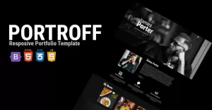 Portroff – Responzivní šablona HTML webových stránek pro bootstrap osobního portfolia