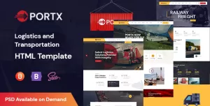 Portx - Logistics and Transportation HTML Template