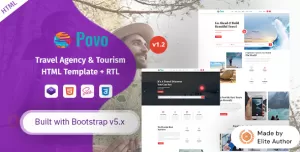 Povo - Travel Agency & Tour Operator HTML Template