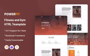 Powerfit – Fitness and Gym Website Template - TemplateMonster