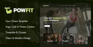 PowFit - Gym Fitness Joomla 5 Template