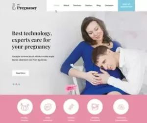 Pregnancy WordPress theme 4 pregnant women care baby nourishment