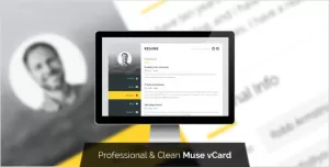 Premium Layers: Muse vCard & Resume Template