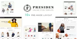 President - Fashion Store HTML Online Shopping Website Template