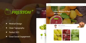 Preston  Fruit Company & Organic Farming WordPress Theme