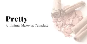 Pretty - A Minimal Make-up Website Template