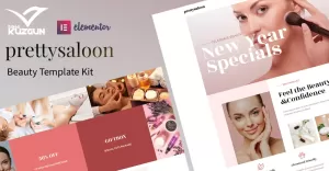 PrettySaloon Beauty Elementor Kit
