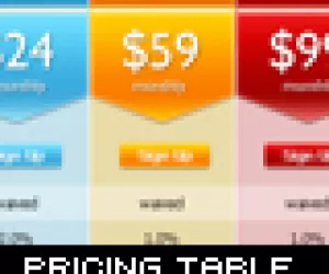 Pricing Table - PSD - HTML - CSS