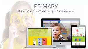Primary -  Kids and School WordPress Theme  Education Material Design WP