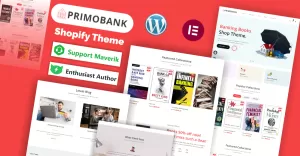 Primo Bank - Banking & Finance Book Store Shopify Theme