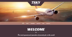 Private Airline Responsive WordPress Theme - TemplateMonster