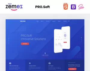 PRO.Soft - Software Development Company Multipage HTML5 Website Template