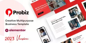 Probiz - An Easy to Use and Multipurpose Business and Corporate WordPress Theme