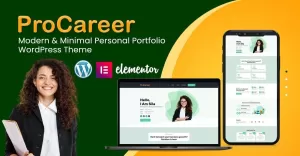 ProCareer -  A stunning and professional Portfolio WordPress theme