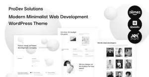 ProDev Solutions - Modern Minimalist Web Development WordPress Theme