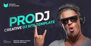 ProDJ - Creative DJ / Producer Site PSD Template