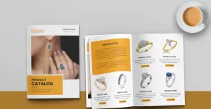 Product catalogue Template or Jewelry catalogue layout design