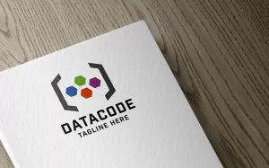 Professional Data Code Tech Logo template - TemplateMonster
