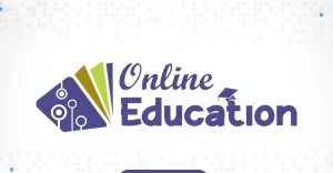 Professional Online Education And Online Learning App Logo.