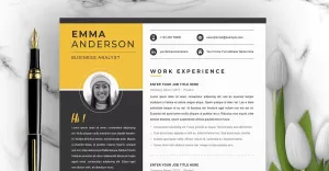 Professional Resume Template With Photo - TemplateMonster