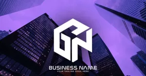 Professioneel GN-letterlogo-ontwerp voor uw bedrijf - merkidentiteit