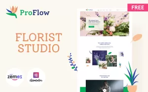 ProFlow - Free Contemporary and Minimalistic Florist WordPress Theme