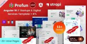Profun - Angular 16 IT Services & Startup Agency Template