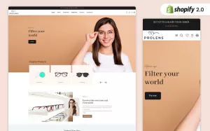 ProLens Eyeglass Stores Shopify Theme - TemplateMonster