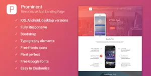 Prominent - Responsive App Landing Page