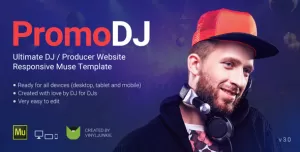 PromoDJ - DJ / Producer / Musician Website Responsive Muse Template