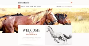 Promotion of Horse Farms WordPress Theme - TemplateMonster
