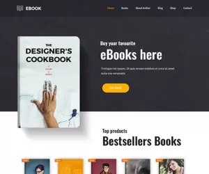 Publisher WordPress theme for author book writers bloggers journal - SKT
