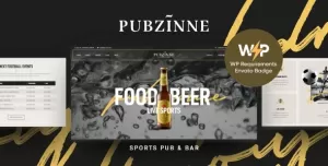 Pubzinne - Sports Bar & Pub WordPress Theme
