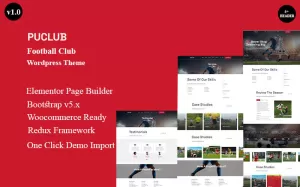 Puclub - Football Club Wordpress Theme - TemplateMonster