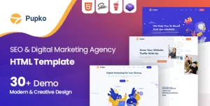 Pupko - Seo and Digital Marketing Agency HTML Template