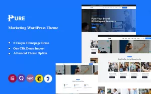 Pure - Marketing Agency Wordpress Theme - TemplateMonster