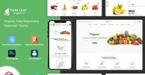 PureLeaf - Grocery Shopping Mall OpenCart Template