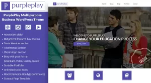 PurplePlay - Multipurpose Business WordPress Theme - Themes ...