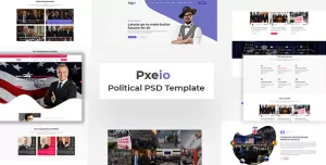 Pxieo - Political PSD Template