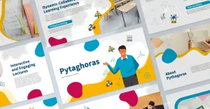 Pythagoras - Math Presentation PowerPoint Template