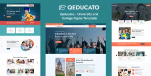 Qeducato - University and College Figma Template