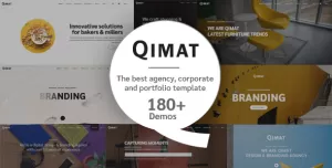 QIMAT - Creative Agency, Corporate and Portfolio Multi-purpose Template