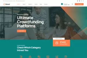 Qrowd - Crowdfunding Projects & Charity Template Kit