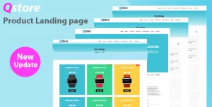 Qstore – Product HTML Landing Page