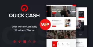 Quick Cash  Loan Company & Finance Advisor WordPress Theme