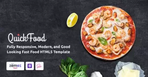 Quick Food - Fast Food Restaurant HTML5 Website Template